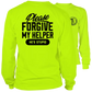 Neon yellow long sleeve hi-vis t-shirt from My Helper for safety and visibility