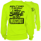 Neon yellow long sleeve hi-vis t-shirt from Mugshot for maximum visibility and style