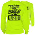 Neon yellow long sleeve hi-vis t-shirt from Mugshot for maximum visibility and style