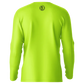 Neon yellow long sleeve sun shirt from Looks Good - Hi-Visibility UPF 50 collection