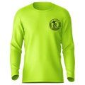 Neon yellow long sleeve sun shirt, Remember Kids Hi-Visibility UPF 50 for sun protection