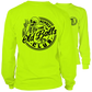 Neon yellow long sleeve safety shirts from Old Balls Club, ideal for visibility and style