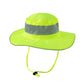 Neon yellow UHV503 HiVis Bucket Hat with PERIMETER™ Insect Guard and chin strap