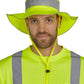 Neon yellow UHV503 HiVis Bucket Hat with reflective strips and Perimeter™ Insect Guard