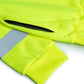 Neon yellow sleeve of UHV544 Soft Shell HiVis 1/4 Zip Jacket with reflective stripe