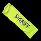 Neon yellow sheriff armband ID Sleeve for first responders, police, and firefighter use