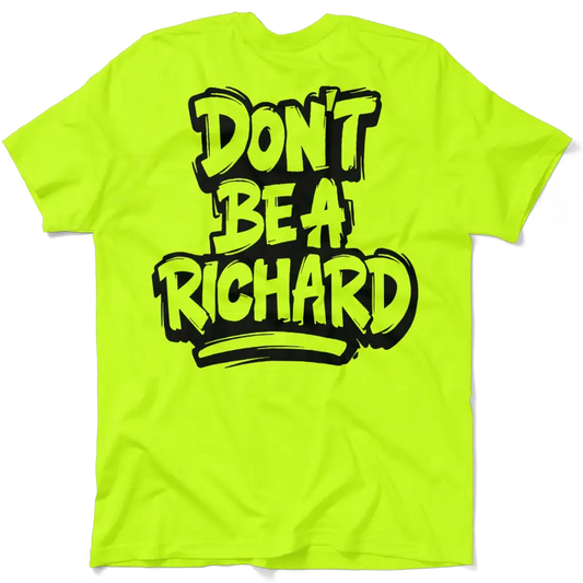 Neon yellow t-shirt from Richard, perfect for high visibility and safety needs