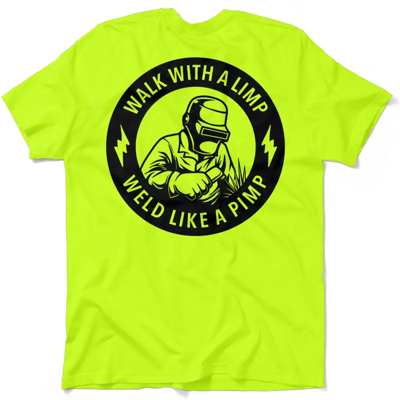 Neon yellow t-shirt from Pimp, perfect for high visibility and safety yellow outfit