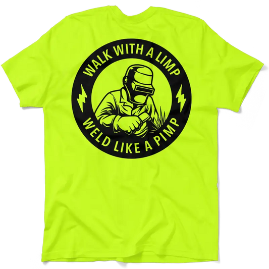 Neon yellow t-shirt from Pimp, perfect for high visibility and safety yellow outfit