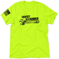 Neon yellow t-shirt from Identify As A Hammer, perfect safety yellow apparel