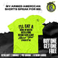 Humorous safety yellow t-shirt titled Opinion Of Me with vibrant neon color