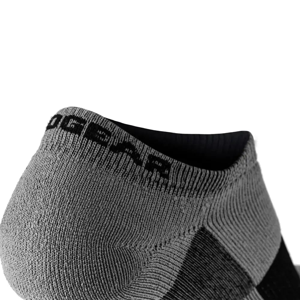 No-Show Running Socks - Gray/Black (2 Pair Pack) - Chief Miller Apparel