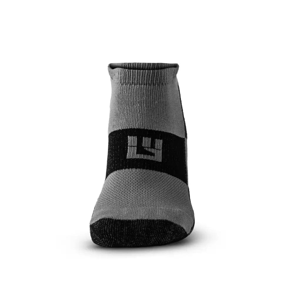 Chief Miller Inventory No-Show Running Socks - Gray/Black (2 Pair Pack) Apparel