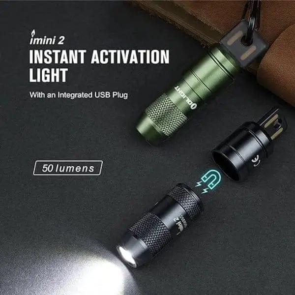 Chief Miller Flashlights OLIGHT IMINI2ODG imini 2 Rechargeable Mini Flashlight - OD Green Apparel