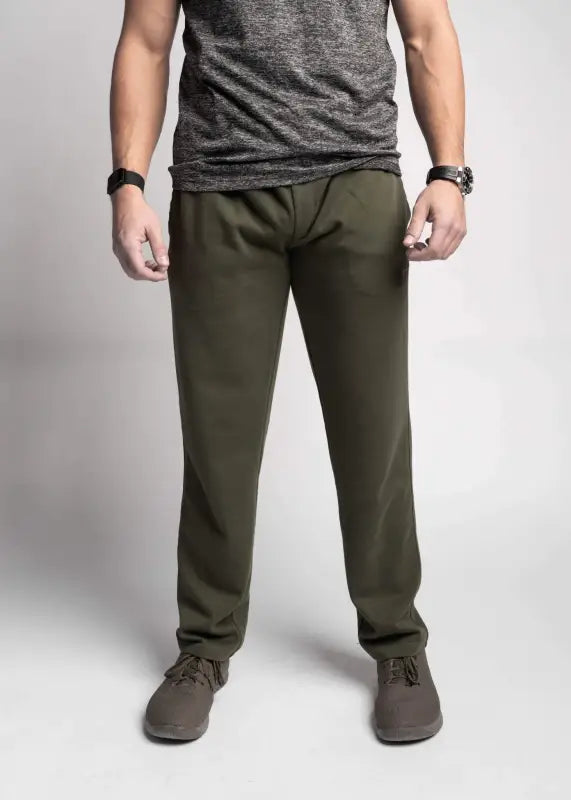 Olive green Carrier Sweatpants with straight-leg fit and patented carrier retention waistband