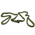 Olive green nylon webbing strap with buckle for Multi-Loop Rescue Strap usage