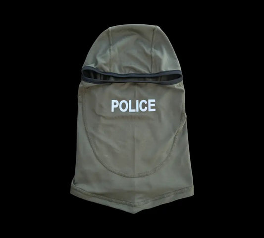 Olive green police balaclava for first responders and police personnel in Ranger Green