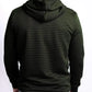 Olive green quilted Standoff Concealment Hoodie Mk.II with hand pocket for discreet concealment