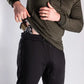 Olive green ribbed hoodie styled with Carrier Joggers Mk.II featuring patented carrier retention