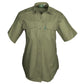 Olive green Trail Shirt for Women with pockets, ideal essential outdoor gear