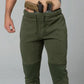 Olive green Carrier Joggers Mk.II featuring patented carrier retention waistband for concealed carry