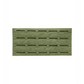 Olive green MOLLE webbing patch panel for QRF Low Visibility Minimalist Plate Carrier