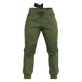 Olive green tactical sweatpants with concealed carry handgun and retention belt design