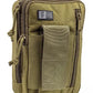 Olive green tactical utility pouch for Liberty Gun Pack with multiple zippered compartments