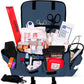 Open first aid kit from Fully Stocked EMT Trauma Kit for first responders, firefighters, police
