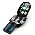 Open Scherber Premium IFAK Kit with medical supplies and bandages in a zippered case