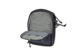 Open Avenger Concealment Gun Pack in coyote tan with gray interior compartment
