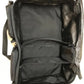 Open black Wildland Fire Gear Bag with suede leather wrap and dual compartments