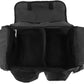 Open black storage bag of Fully Stocked EMT Trauma Kit for first responders and firefighters
