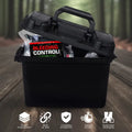 Open black storage case for Bleeding Control Kit, ideal for first responders, firefighters, police