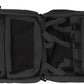 Open black tactical medical pack designed for first responders and firefighters