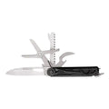 Open multi-tool with black handle showcasing Gerber Gear 1064397 Armbar Scout onyx, limited lifetime warranty