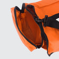 Open orange duffel bag from Fully Stocked EMT Trauma Kit for first responders and firefighters