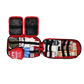 Open red first aid kit from Rip-Away Tactical Trauma Kit for first responders firefighters police