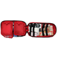 Open red first aid kit from Rip-Away Tactical Trauma Kit for first responders and firefighters