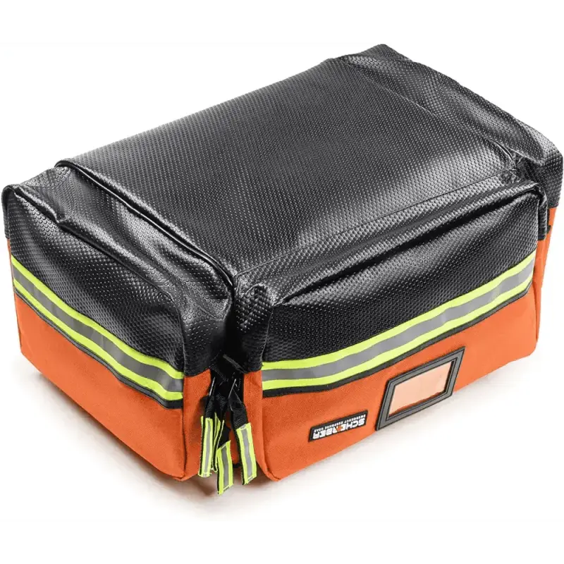 Orange and black Scherber First Responder Bag, a professional Advanced EMT EMS trauma bag