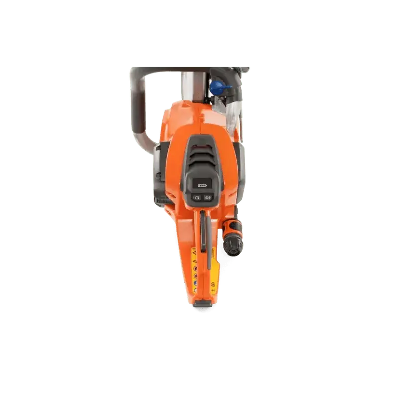 Orange Husqvarna K540i Battery Powered Power Cutter with black grip handles and gray components