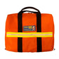 Orange duffel bag with black straps from Crash Bag Kit Standard, part of the Crash Bag collection