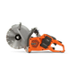 Orange Husqvarna K540i Battery Powered Power Cutter with circular diamond blade