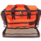 Orange LINE2design Elite Trauma Emergency First Aid Kit bag with compartments and straps