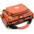 Orange emergency medical response bag with reflective accents for Scherber Ultimate First Responder Trauma Kit