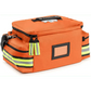 Orange EMS trauma bag with reflective stripes for professional essentials EMT use