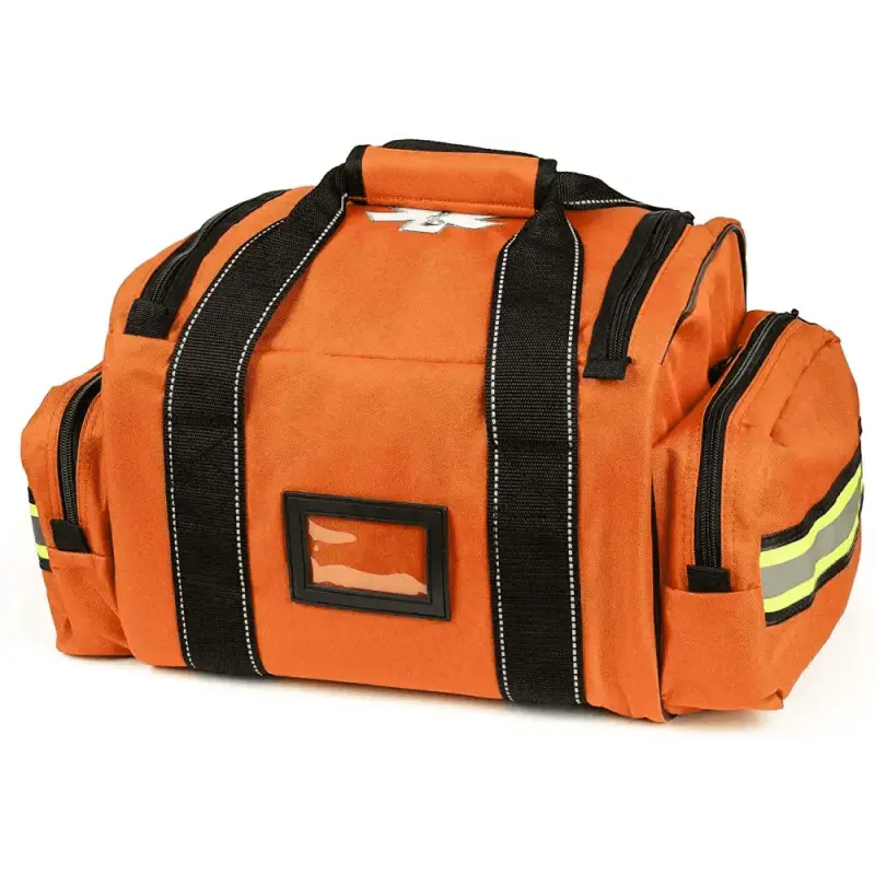 Orange emergency response bag for Scherber Intermediate Responder Trauma Kit with bleeding control