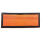 Orange fabric patch with black border on Traditional Bifold Wallet for unfolded bills