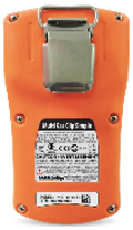 Orange gas detection clip device for 4 GAS DETECTOR with 2-year run time