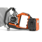 Orange and gray Husqvarna K 1 PACE battery powered rescue power cutter with ventilation